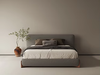 Middle Age Double Bed 3d model