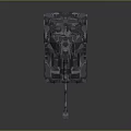 Modern Military Vehicle Armored Tank 3D Rendered With Camouflage Pattern Main Gun And Tracks