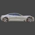 Sleek Silver Car With Blue Honeycomb Roof Design And Sporty Alloy Wheels