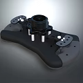 Ergonomic Black Computer Gaming Controller With Joystick Buttons And Comfortable Grip Design