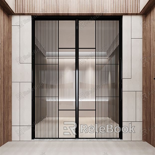 Modern sliding door glass sliding door model