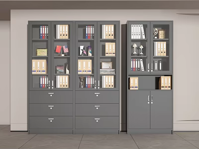 Modern File Cabinet Office Cabinet Locker Storage Cabinet File 3d model