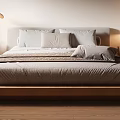Minimalist Hotel Guest Room with Wooden Ceiling Flooring Platform Bed Daybed and Natural Light Window