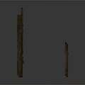 Rustic Wooden Fence Sections With Shelf And Plank Arrangement Design