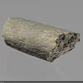 Raw Wood And Stone Material Featuring Rough Surface And Natural Texture 3d model