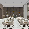 Modern Property Sales Office Interior With Lounge Area And Stylish Furniture Setup