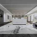 Modern Exhibition Hall Interior With Open Design White Pedestals And Large Windows
