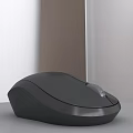 Black Wireless Computer Mouse With Sleek Ergonomic Design And Optical Sensor