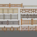 Various Wooden Fence Railings With Different Designs For Garden And Balcony