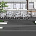 Garden Landscape Design With Paved Areas Green Vegetation Seating And Paths