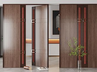 Modern double door 3d model