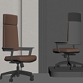 Modern Office Chair Boss Chair Conference Chair 3d model