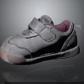 White Mesh Baby Toddler Shoes With Velcro Strap And Pink Accents