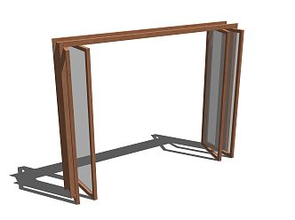 modern folding door 3d model