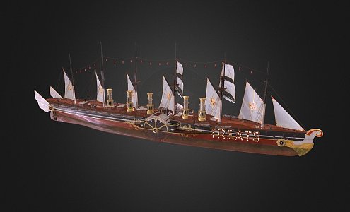 modern warship destroyer weapon ship cruiser ship 3d model