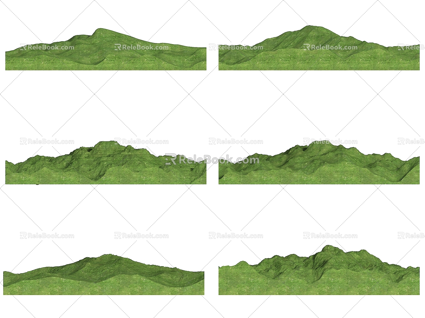 Modern Mountains Mountains Mountain Park Landscape Terrain Mountain Park Natural Mountain Micro Terrain 3d model