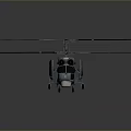 Mars Exploration Helicopter Featuring Four Rotors Blue Gray Body And Red Emblem