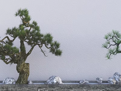 New Chinese landscape sketch 3d model