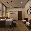 Hospital Outpatient Reception Area In Chinese Style Design