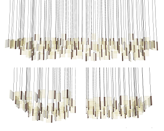 Light Luxury Chandelier 3d model