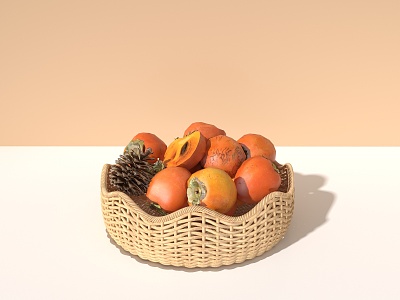 vine blue fruit basket 3d model