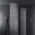Modern Rainfall Shower Head With Powerful Water Streams In Sleek Bathroom Design 3d model