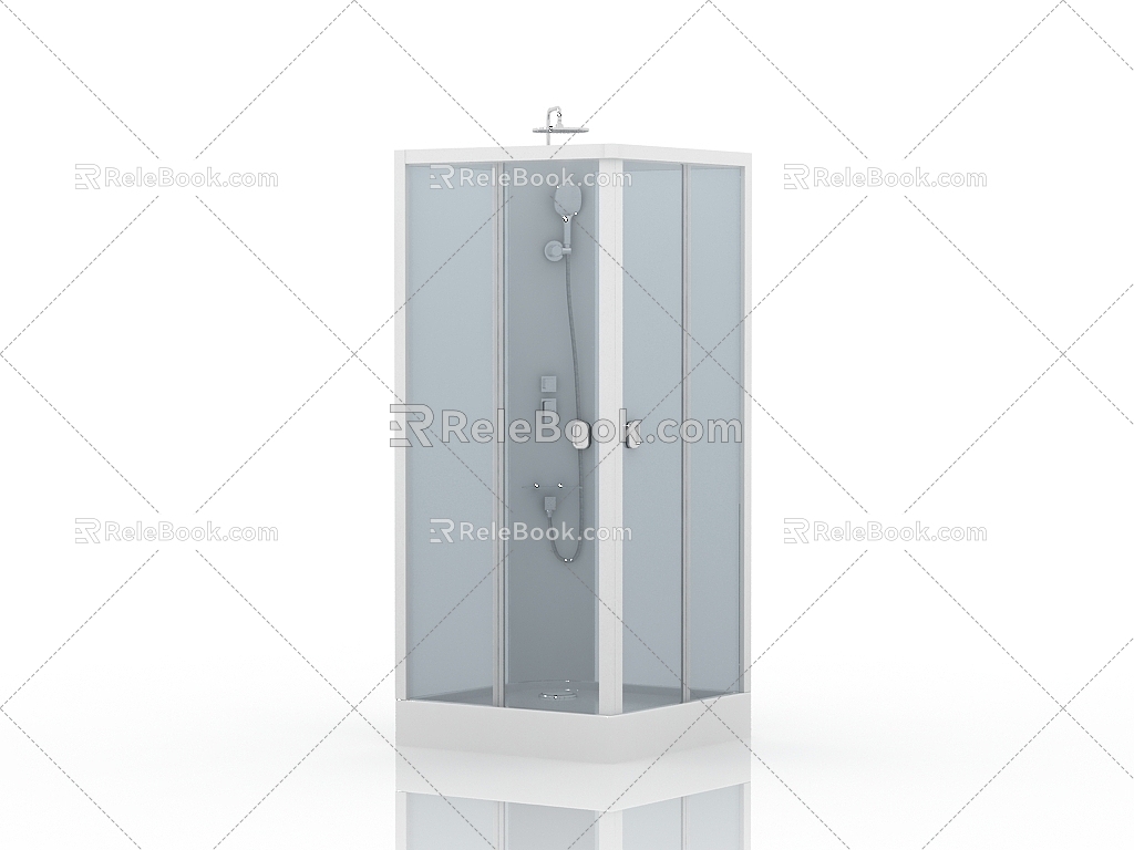 Modern Shower Room Sauna Room 3d model