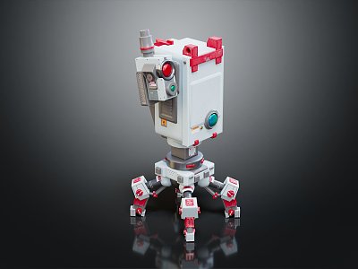 Modern Robot Lego Robot Toy 3d model