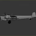 White Detailed Scale Airplane Model With Wings Engines And Cockpit On Dark Background