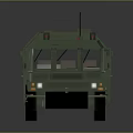 Green Military Tank Armored Vehicle With Wheeled Design And Cargo Compartment
