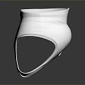 White High Waist Performance Underwear With Stretchy Fabric And Brand Logo