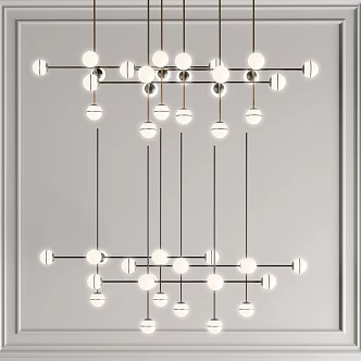 Modern chandelier 3d model