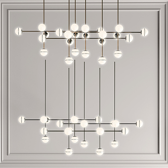 Modern chandelier 3d model