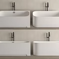 Modern White Freestanding Bathtub Design With Sleek Black Faucet In Bathroom