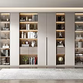 Modern bookcase 3d model