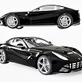 Sleek Black Sports Car With Aerodynamic Exterior And Premium Alloy Wheels Design