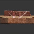 Wooden Pencil Shaped Music and Painting Supplies with Red Notes and Eraser Ends
