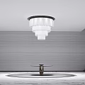 Modern crystal chandelier crystal lamp chandelier end table 3d model