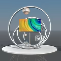 Huawei 5G Exhibition Display Shelves Showcasing Electronic Products And Digital Devices