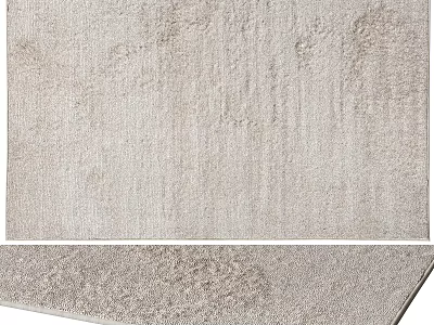 Light Gray Square Rug With Soft Textured Surface For Modern Living Room 3d model