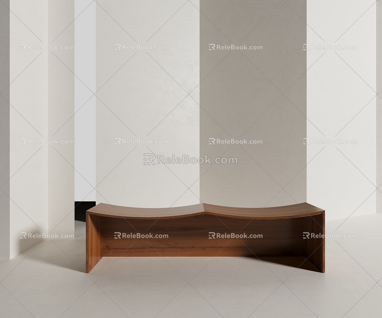 Modern bench 3d model