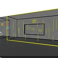 Complex Industrial Mechanical Structure With Circular Central Component And Symmetric Layout