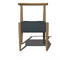 Modern Simple Single Sofa With Wooden Frame And Gray Fabric Upholstery Design