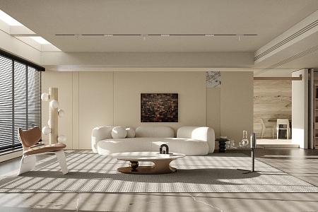 modern living room 3d model