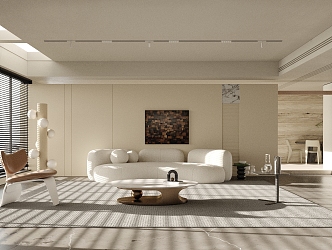 modern living room 3d model