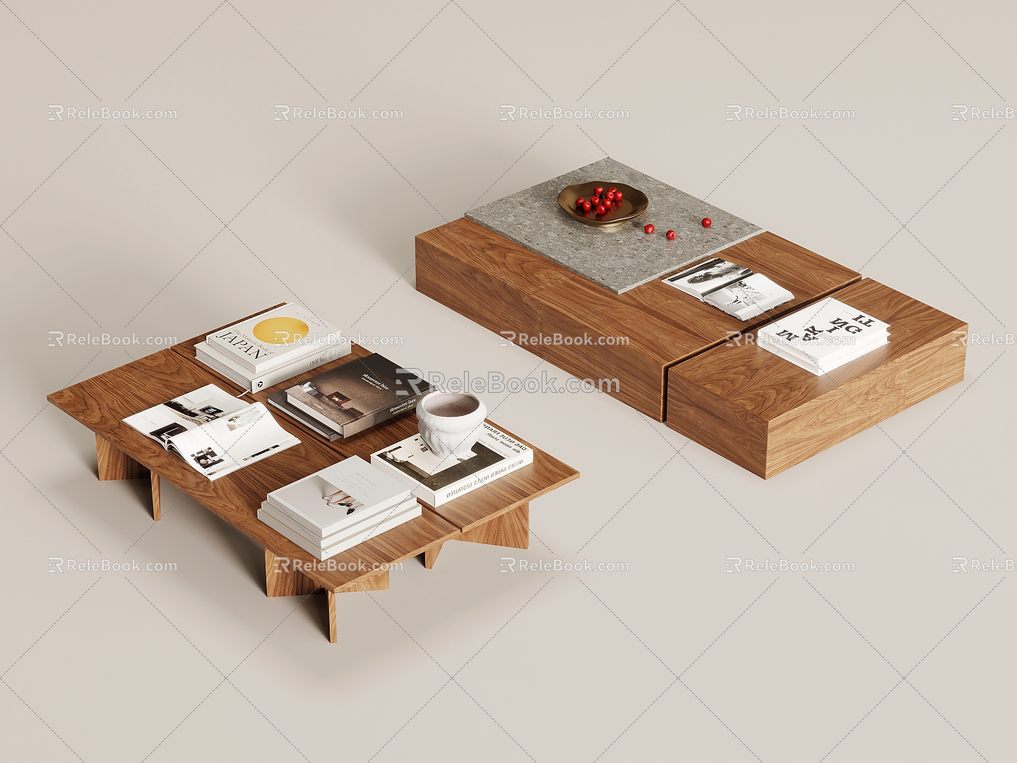 Middle Ancient Style Coffee Table 3d model