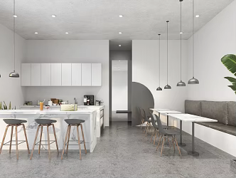 Modern Milk Tea Shop 3d model