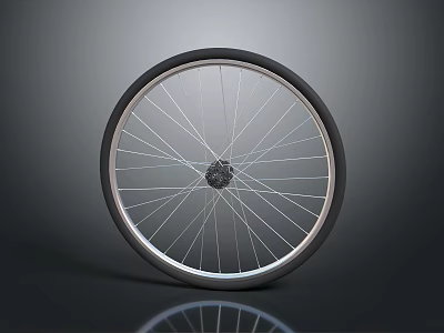 modern wheel bicycle wheel bicycle tire gear mechanical gear 3d model
