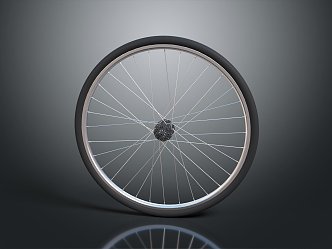 modern wheel bicycle wheel bicycle tire gear mechanical gear 3d model