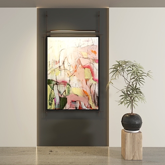 modern decorative painting 3d model